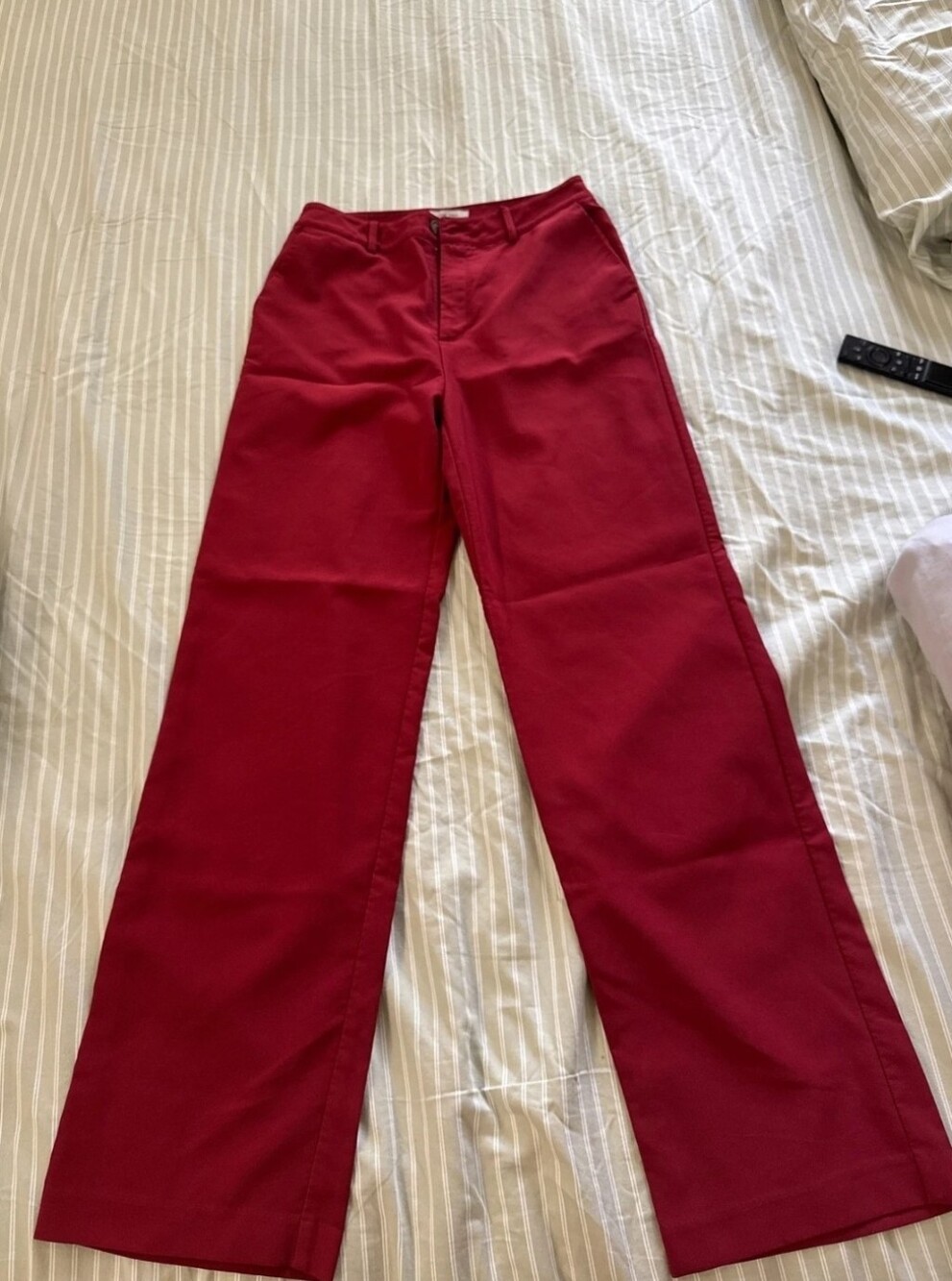 Women's Wide Leg Pants in Vibrant Red